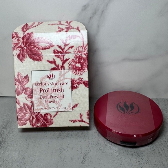 Serious Skin Care Other - Serious Skin Care ProFinish Dual‎ Pressed Powder Dark New .35 oz